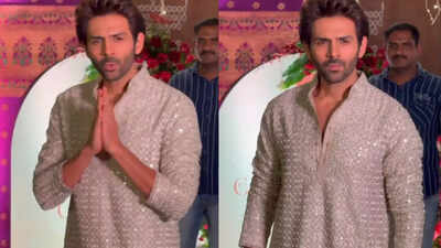WATCH: Kartik Aaryan dazzles in desi elegance at Maharashtra CM Eknath Shinde's Ganpati celebration